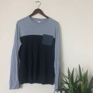 J CREW men’s henley t shirt